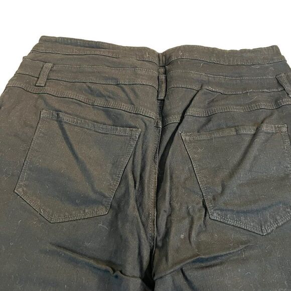 Eunina wide button front black stretch denim jeans 2XL - Picture 8 of 8